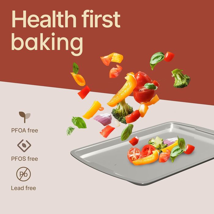 Набір форм для випічки Royal Blue (10 шт), з антипригарним покриттям, з вуглецевої сталі, стакесний, економний, придатний для миття в посудомийній машині, стійкий до бруду, без PFOA/PFOS/PTFE, термостійкий до 230 °C