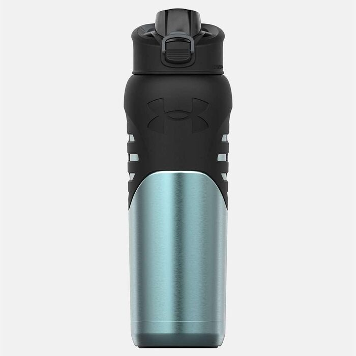 Under Armour Stainless Steel Water Bottle, insulated, carabiner clip, leak-proof, for kids and adults, all sports, gym, 680 ml