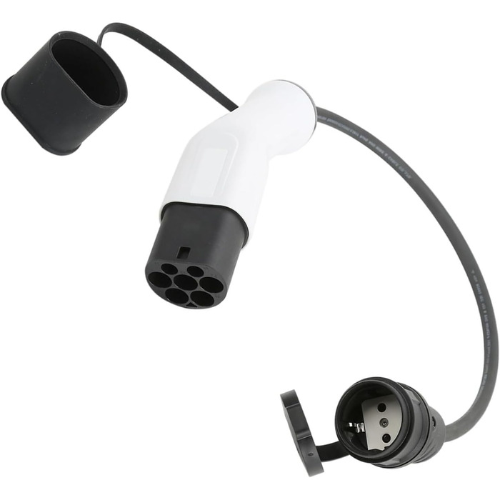 Адаптер зарядного пристрою для електромобіля, тип 2, кабель Schuko 3.5kW 16A, 0.5м, 250V, водо- та пилонепроникний