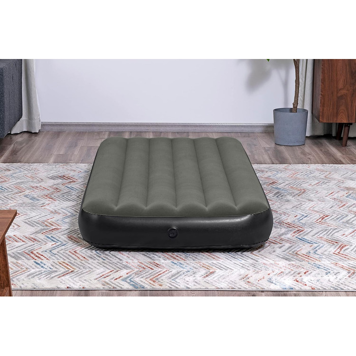 Надувний матрац Bestway Tritech Twin Grau 188x99x25 см - двоспальний, сірий