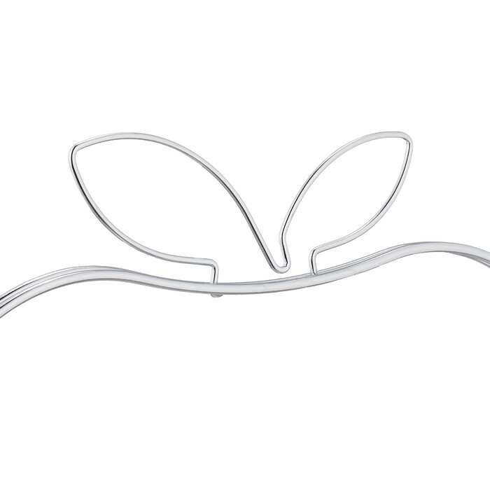 Relaxdays Fruit Bowl 'Apple' made of Metal