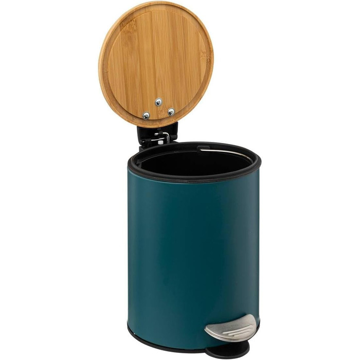 Сміттєвий кошик 5five Modern Color з м'яким закриванням Soft Close, 3 л, колір бірюзовий (Petrol)