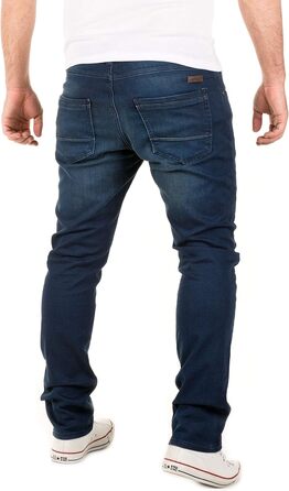 Чоловічі джинси WOTEGA Noah Slim Fit (38W/36L, синій Dress Blues 3r4024) - джинси-светшот для чоловіків