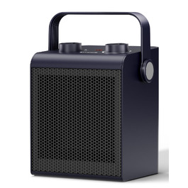 Електричний обігрівач повітря AIRMATE 2000W, компактний енергоощадний конвектор для спальні та кімнати, 3 режими роботи, таймер на 24 години, темно-синій