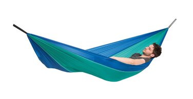 Гамак Amazonas Ultra-Light Adventure Coyote Kingsize - надлегкий, 275x140 см, до 150 кг, зелений (Ice-blue)