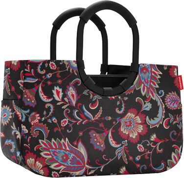 Reisenthel Loopshopper M Frame OS7063 Paisley Black Shopping Bag, 40 x 26 x 20 cm, 12 Liter Volume