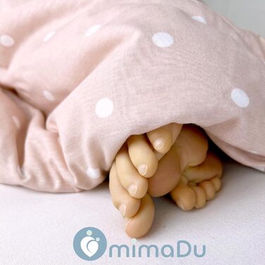 Набір постільної білизни для малюків з органічної бавовни GOTS (Oeko-Tex100), 100 x 135 см - комплект постільної білизни для дитячого ліжечка з наволочкою та ковдрою для хлопчиків та дівчаток (Пудрово-рожевий, 100x135 см + 40x60 см)