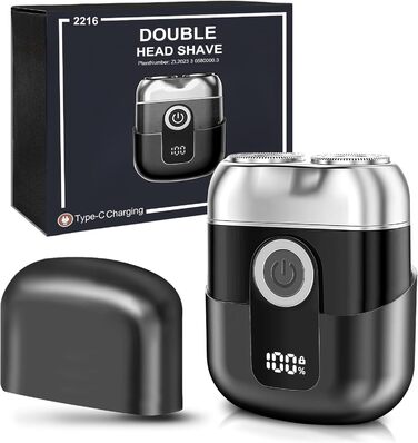 Електричний гоління для чоловіків Flintronic, водонепроникний, багатофункціональний, USB-C, 120 хв, чорний