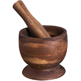 Морта та ступка з акації, 12 см - HOME DECO FACTORY