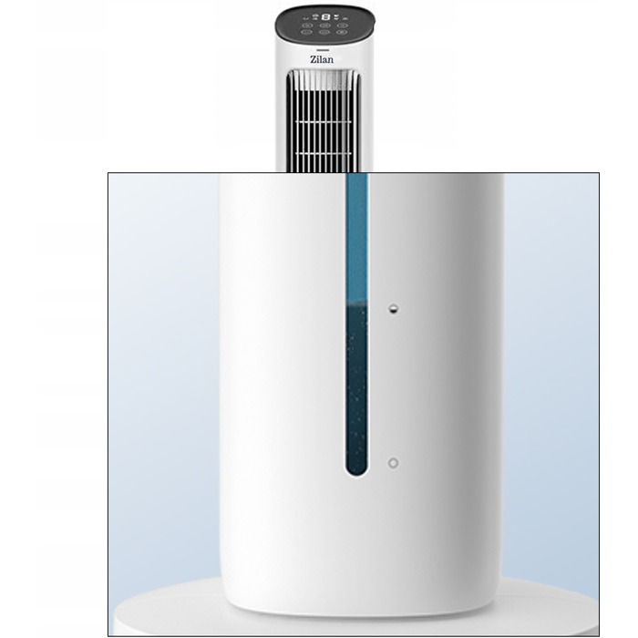 Колонний вентилятор Zilan TOWER FAN COOLER, білий
