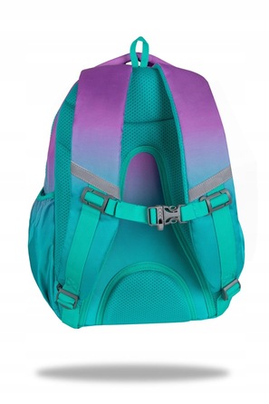 Багатофункціональний шкільний рюкзак CoolPack, фіолетово-зелений, 21 л