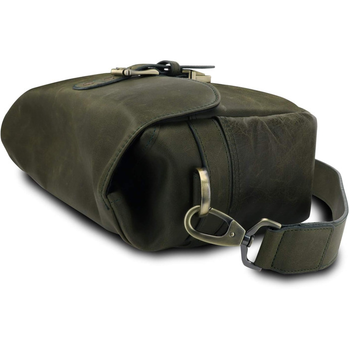 Чохол для камери MegaGear Torres з натуральної шкіри (Olivgrün) для бездзеркальних, моментальних та DSLR камер