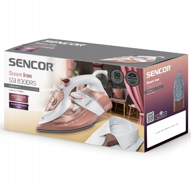 Парова праска Sencor SSI 8300RS, 350 мл, 3200 Вт