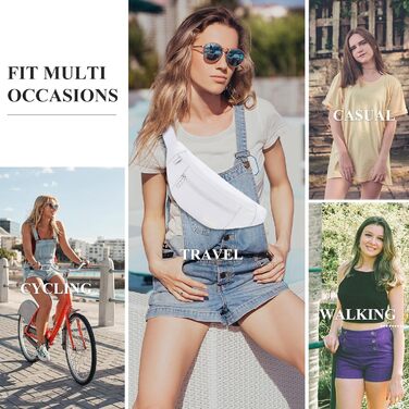 Поясна сумка MAXTOP для чоловіків та жінок. Водонепроникна, для занять спортом, бігу, кемпінгу, подорожей. Біла