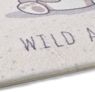 Taracarpet Rug for Children's Room, Kids' Rug and Teen Room Rug, Soft, Cozy, and Soft in Various Designs, Wild and Free Bear, 160x230 cm