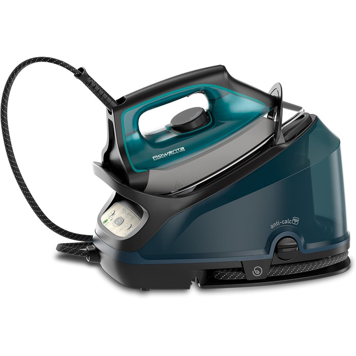 Станція парогенератора Rowenta Compact Steam Pro DG7621: 6,2 Bar, 310 г/хв, 1,1 л, компактний дизайн, блакитно-чорний