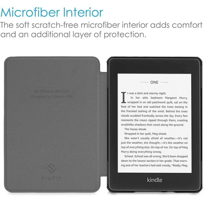 Водонепроникний чохол Fintie для Kindle Paperwhite 10 (2018) з авто-сон/пробудженням, квітковий принт Hibiscus