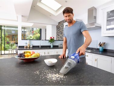 Ручний бездротовий пилосос BLACK+DECKER Dustbuster 3.6V, NVC115JL-QW, білий (kobaldblau)