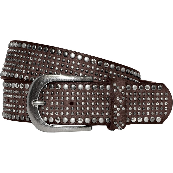 Жіночий металевий ремінь - В'язаний ремінь джинсового стилю у 15 кольорах - Довжина 80-105 см (Темно-коричневий, 80 (підходить для обхвату талії 82-87 см))