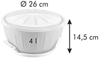 Tescoma Yeast Dough Bowl with Gel Cushion and Popp Lid DELÍCIA ø 26 cm