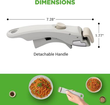 Набір посуду NutriChef 18 предметів з керамічним покриттям, знімні ручки, без PTFE, антипригарний, економний, для духовки та плити (зелений, знімні ручки)