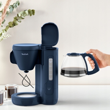 Крапельна кавоварка Tefal, скляний глек, 1000 Вт