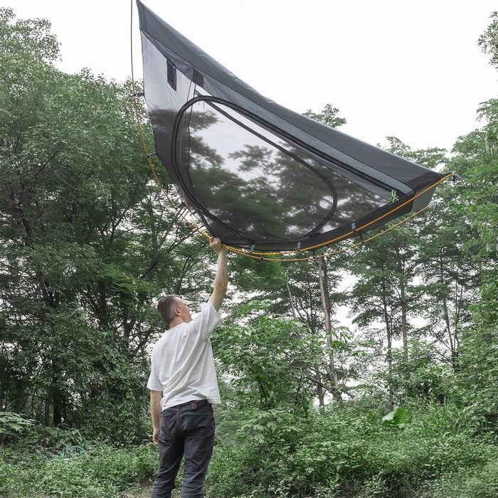 Намет Night Cat Camping для 2 осіб: Водонепроникний, легкий, 3 сезони, з тамбуром, зелений
