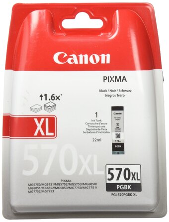 Оригінальний чорнильний картридж Canon PGI-570 XL чорний (Pigment Black), для струменевих принтерів Canon