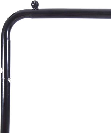 JURMERRY Clothes Rack Metal Clothes Rack Pipe Hanging Clothes Rack Heavy Duty Shelf 2-Tier Metal with Home Office Indoor, Black