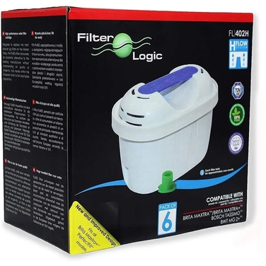 Набір фільтрів для води FilterLogic FL-402 для глечиків Brita, Dafi, Aquaphor, 12 шт.