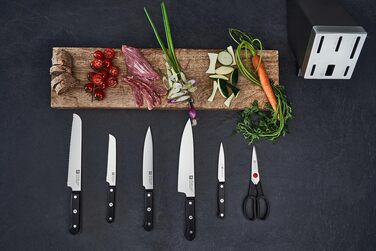 Набір ножів ZWILLING 7 предметів з автоматичним заточуванням, з нержавіючої сталі, чорний (Made in Germany)