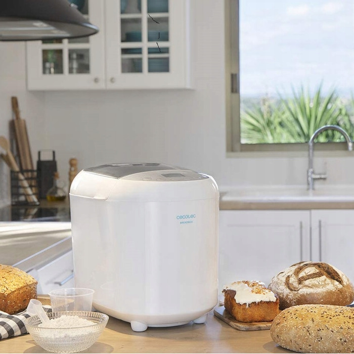 Хлібопічка Cecotec Bread & Cook, 1 кг, біла, 550 Вт