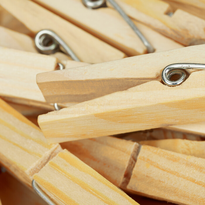 Relaxdays Wooden Clothes Pins - 100 Pack