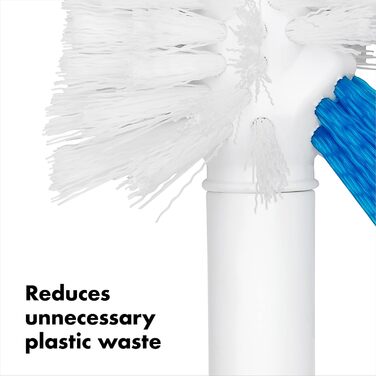 OXO Good Grips Toilet Brush with Rim Cleaner Replacement Head Refill Pack