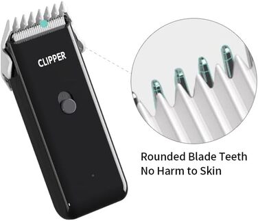 Електрична машинка для стрижки собак Favrison, для собак та котів, USB, бездротова, водонепроникна (чорний)