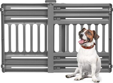 Захисний бар'єр для тварин Iris Ohyama PBR-600, пластиковий, без свердління, білий/кремовий, L64 x B61 x H5 см