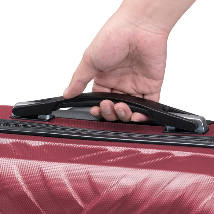 Набір валіз Zelsius 3 шт. (Чорний, Червоний) | ABS, Замки, Роздільники | Ручна валіза, Trolley, Кoffer Groß