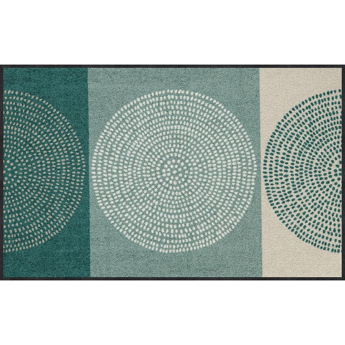 Килимок для входу Salonloewe Nestor 50x75 см, зелений, прямокутний, миючийся
