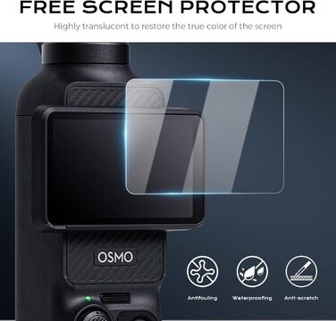 Набір фільтрів для DJI Osmo Pocket 3/4: Ширококутний об'єктив, CPL, Black Diffusion 1/4, ND4-128 (VND 2-7 Stops)