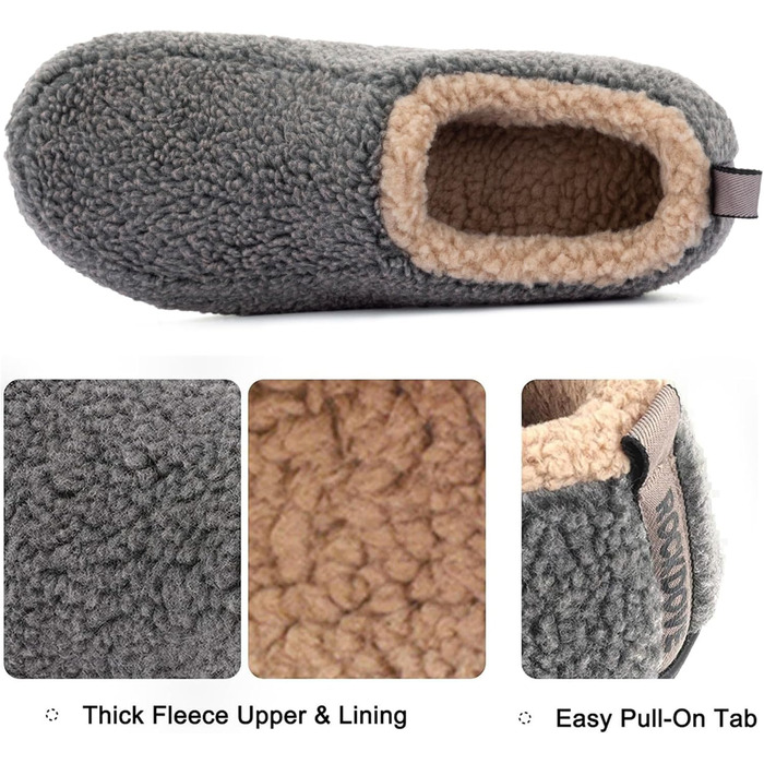 Домашні тапочки чоловічі RockDove Nomad з пам'яттю, сірі (46/47 EU)