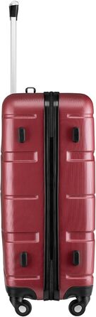 Набір валіз Zelsius 4 шт. з ABS, з кодовим замком, 4 колеса, внутрішній роздільник | Набір валіз з твердим корпусом, велика валіза, набір багажу, ручна валіза (червоний, 3 шт.)