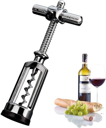 Westmark Bell Pull Corkscrew with Cork Remover, Monopol Edition, Steel/Zinc Die-Cast, Chianti, Chrome-plated, 6255336C