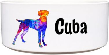 Керамічна годівниця для собак з персональним іменем (Rhodesian Ridgeback) - 1.3 л