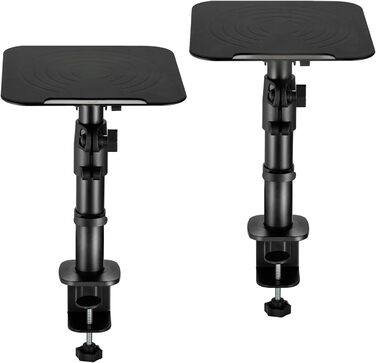 Підставка для динаміків mywall HS30L: 2 шт., чорний колір, настільна, кут нахилу +/-15°, вантажопідйомність до 15 кг