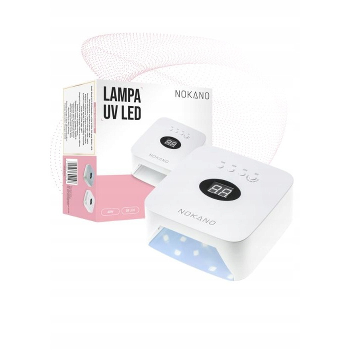 UV LED лампа для манікюру NOKANO S50 48W з датчиком руху та таймером