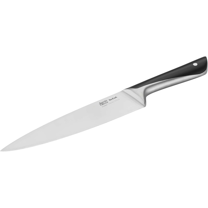 Кухонний ніж для шеф-кухаря Tefal Jamie Oliver 20 см, нержавіюча сталь, чорний, K2670155
