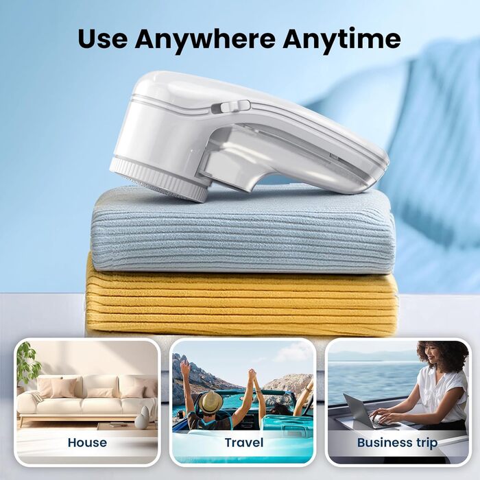 Електричний видалення ворсу для одягу та килимів (3 леза)