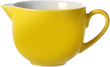 Ritzenhoff & Breker Milk & Sugar Set Doppio, Yellow, Milk Jug/Pourer 170 ml, Sugar Bowl ø 9 cm, made of porcelain, dishwasher safe