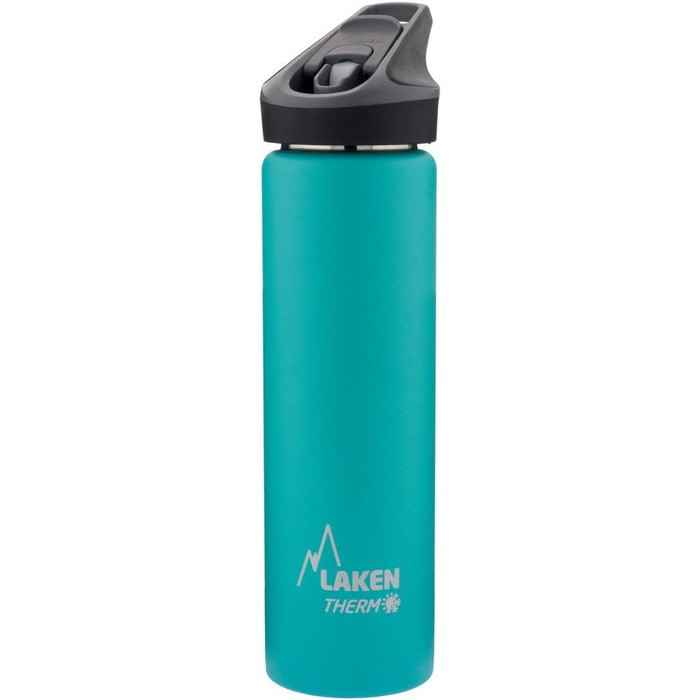 Laken Kantene Water Bottle and Thermos Flask, Jannu, Stainless Steel 18/8 and Double-Walled Vacuum (750 ml, Turquoise)