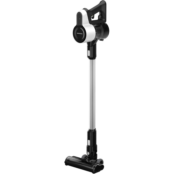 GRUNDIG VCP 4130 Бездротовий акумуляторний пилосос 2-в-1, білий/чорний